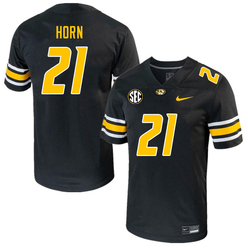 Men #21 Sam Horn Missouri Tigers College 2023 Football Stitched Jerseys Sale-Black